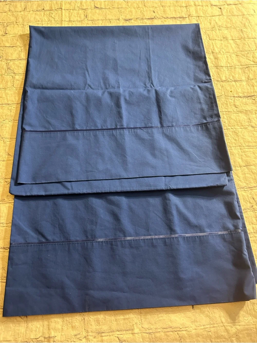 SPRINGMAID VTG COTTON BLEND SET OF (2) ROYAL BLUE COLOR PILLOW CASES USA MADE